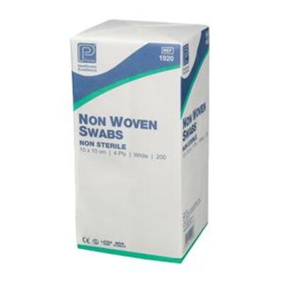 Non-Woven Swab Non-Sterile 6 Ply 10cm x 10cm x100
