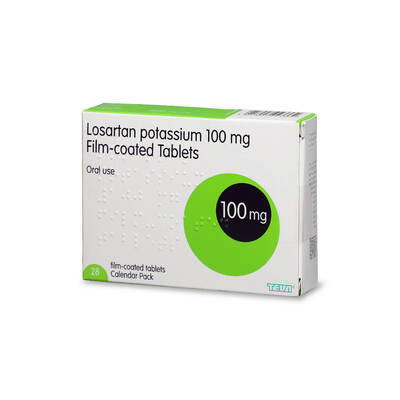 Losartan Potassium Film-Coated  50mg tablets - (Pack of 28)