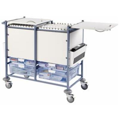 Sunflower Large Medical Notes Trolley with Enclosed Sides