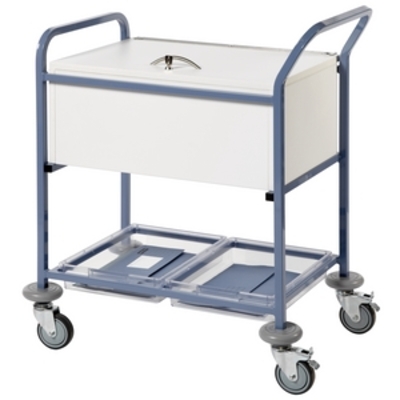 Sunflower Record Transfer Trolley with Folding Lock Top