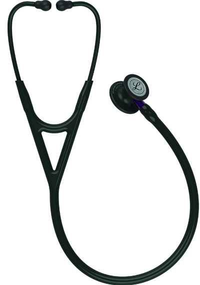 Littman Cardiology IV Stethoscope Black Tube and Black Chestpiece with Violet Stem
