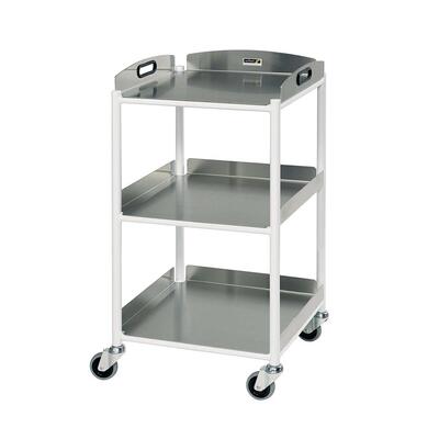 Sunflower Small Dressing Trolley with 3 Stainless Steel Trays
