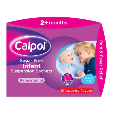Calpol Infant - Sugar Free  120mg/5ml, 5ml Sachet GSL x12