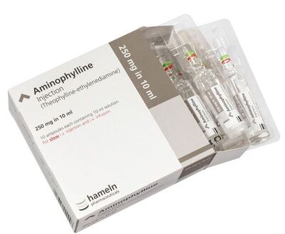 Aminophylline 250mg/10ml Ampoule POM x10