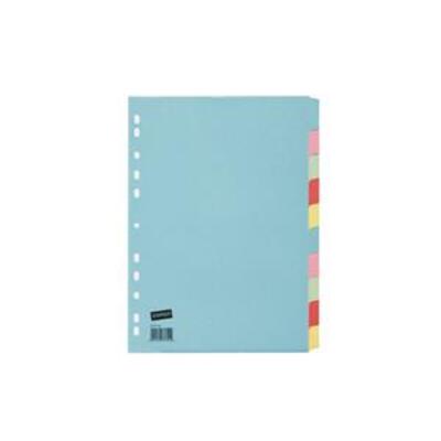 Concord Bright A4 Subject Dividers 10 Part Assorted