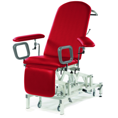 MEDICARE PHLEBOTOMY COUCH - ELECTRIC Red