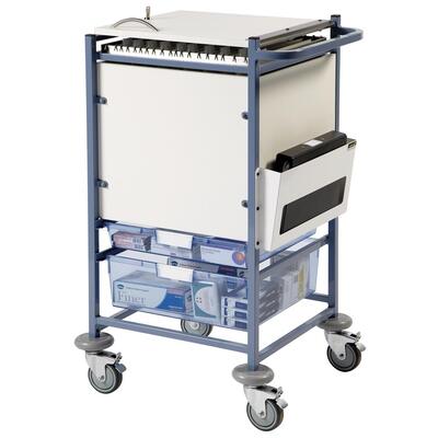 Sunflower Small Medical Notes Trolley with Enclosed Sides