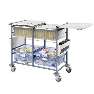 Sunflower Large Medical Notes Trolley with Open Sides